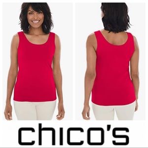 Chico's Red Travelers Tank Top